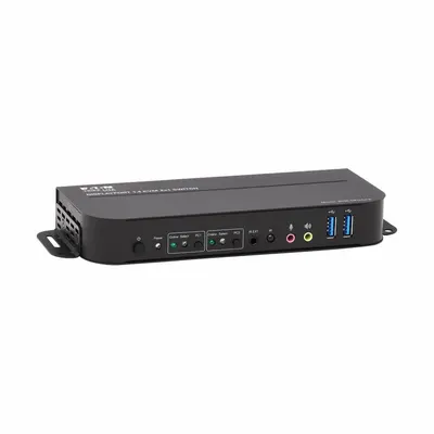 EATON TRIPP LITE Swtich: USB Port, (3) DisplayPort Female, (6) 3.5 mm Female - Wall- and Desk-Mount KVM Switches