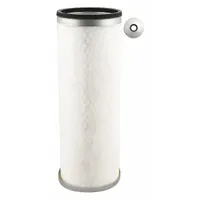 Engine air filter with round, axial seal configuration. Inside diameter 21/32 in. Removes airborne contaminants from intake air for engine protection