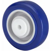 APPROVED VENDOR Caster Wheel: 3 1/2 in Wheel Dia., 1 1/4 in Wheel Wd, Polyurethane, Plastic, Std