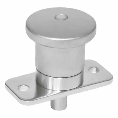 JW WINCO Mini Indexing Plungers - Plate Mount: 8 mm Plunger Wd - Nonlocking Vertical-Mount Pull-Knob Indexing Plungers