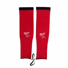 These light-duty cut-resistant sleeves provide Cut Level A3 protection for arms during tasks involving sharp materials such as glass, sheet metal, or packaging. Each sleeve is 18 inches long, made from 15-gauge HPPE, and features a universal fit. Sold in a 12-pack of red sleeves.