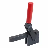 JW WINCO Vertical Acting Toggle Clamp: Vertical Handle, Solid Base Mounting, 120 mm Arm Lg, Steel (MPN 813-2000-F)