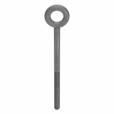 KEN FORGING Machinery Eye Bolt: Without Shoulder, Steel, Galvanized, 1 1/4"-7 Thread Size - Machinery Eye Bolts without Shoulder