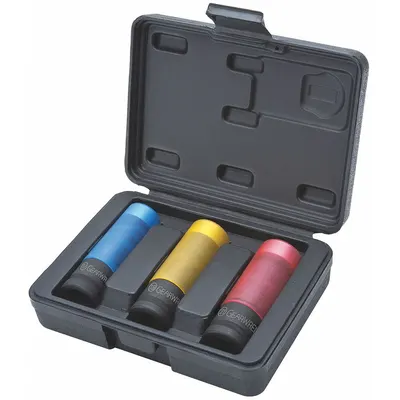 GEARWRENCH Socket Set: 3/8 in Drive Size, 17 mm to 21 mm Socket Size Range, Manganese Phosphate - SAE Impact Socket Sets