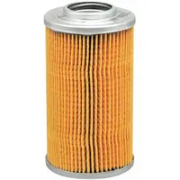 Cartridge-type hydraulic fluid filter with cellulose media. Includes O-ring for sealing. Inside diameter 1 1/4 in. Compatible with hydraulic fluid. Used in hydraulic systems to remove contaminants