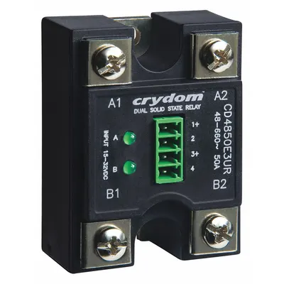 CRYDOM Dual Solid State Relay: Surface Mounted, 50 A Max Output Current, SCR - Surface-Mounted Relays