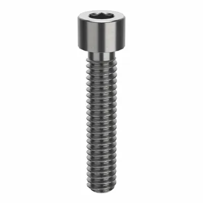 AMPG Socket Head Cap Screw: 1/4"-20 Thread Size, 1 1/4 in Lg, Std, Plain, Stainless Steel - Inch System Standard Socket Head Cap Screws