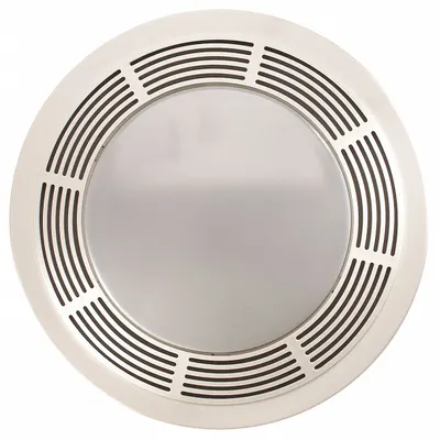 BROAN Bathroom Fan: Ceiling, 100 cfm Max, 5 sones, Humidity Sensor, 1 Speed, A19 - Bathroom Exhaust Fans with Light