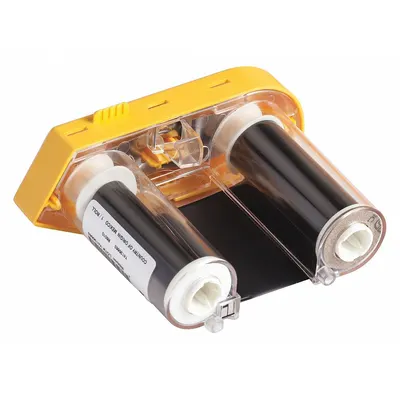 BRADY Single-Color Printer Ribbon: 2 in x 75 ft, Black, Resin - Brady Single-Color Ribbons