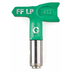 Airless spray gun tip with 0.012 in orifice size, color-coded green. Includes guard combination. Compatible with RAC X series spray guns and model 246215. Used for applying paints, lacquers, and other coatings in industrial finishing and contractor applications.