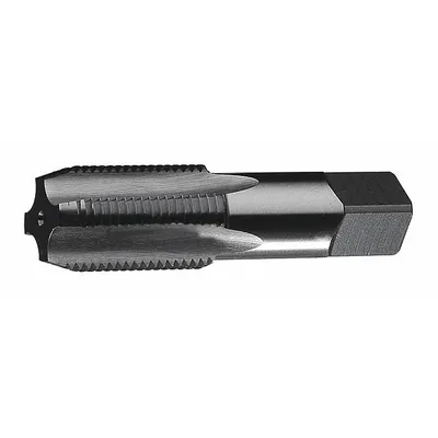 CLE-LINE Pipe and Conduit Thread Tap: 1/8"-27 NPS, 4 Flute, Semi-Bottoming Chamfer - General Purpose Pipe Taps