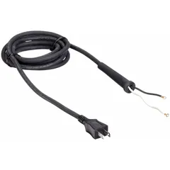 Replacement cord set assembly for compatible MILWAUKEE power tools. Restores or extends the power cord on equipment such as drills, saws, and grinders. Ensures safe and reliable electrical connection during operation.