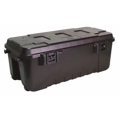 PLANO MOLDING Utility Trunk: 27 gal, 37 3/4 in x 14 in x 18 1/4 in, Black - Storage Trunks