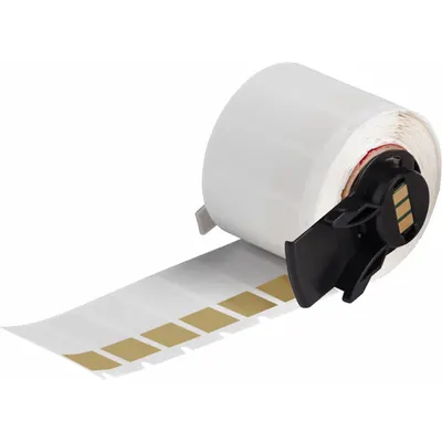 BRADY M6-29-427-BR Wraparound Label, 1 1/2 in x 1/2 in, Vinyl, Brown Matte - Brady Precut Label Rolls
