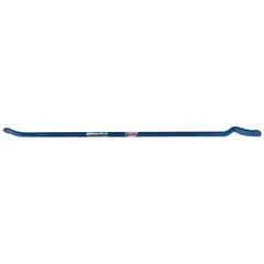 This steel tire iron is used for mounting and demounting tires. The 38-inch overall length provides leverage for breaking beads and prying tires off rims. Suitable for automotive, truck, and agricultural tire service.