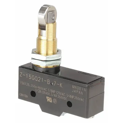 OMRON Snap Action Switch: Plunger Actuator, 1NO/1NC - Plunger Snap-Action Switches