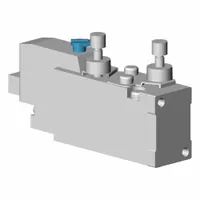 Solenoid Air Control Valve: Five-Way / Two-Position, SYJ5000, Single Solenoid, 24V DC, Plug-In (MPN SYJ5153-5LOZE)