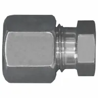 BRENNAN INDUSTRIES Compression Fitting Plug: 18 mm OD size, M26x1.5 Thread Size, Compression, Volz (MPN D2408-L18-SS)