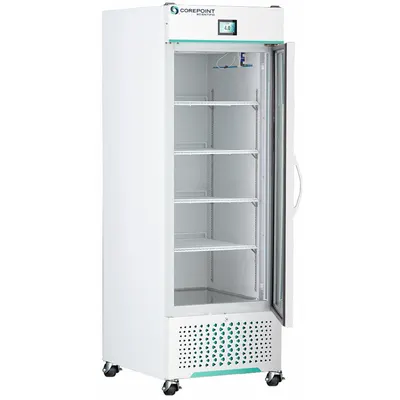 COREPOINT SCIENTIFIC Medical and Lab Refrigerator: 23 cu ft, Upright, 1°C to 10°C - Pharmacy & Vaccine Refrigerators
