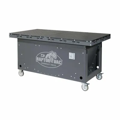 DYNABRADE Downdraft Table: 36 in W x 72 in L, 2,500 cfm - Mobile Woodworking Downdraft Tables