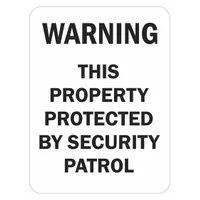 Reflective Surveillance Warning Sign: Aluminum, Mounting Holes Sign Mounting, Diamond Grade (MPN T1-1445-DG_12x18)