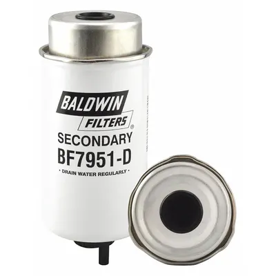 BALDWIN FILTERS Fuel Filter: Cartridge, 7 3/8 in Overall Lg, 3 1/2 in Outside Dia - Can-Type Fuel/Water Separators