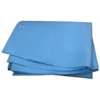 MEDSOURCE Cot Sheet: Full Cot, 72 in Overall Lg, 30 in Overall Wd, Blue, Polypropylene, Sewn Corner (MPN MS-42604)