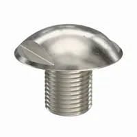 Machine Screw: M16x2.00 Thread Size, 20 mm Lg, Truss Head, Spanner, 316, Stainless Steel, Plain (MPN K1329.16X20)