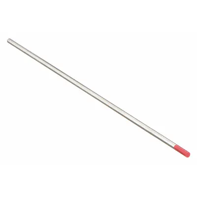 UNIWELD Thoriated Tungsten Electrode, 1/16 in x 7 in, Red, EWTh-2, 10 PK - Thoriated Tungsten Electrodes