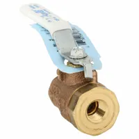 APOLLO Manual Two-Way Ball Valve: 1/4 in Size, Brass/Bronze, Straight, FNPT x FNPT, Two-Piece, Lever (MPN 77CLF14101A)