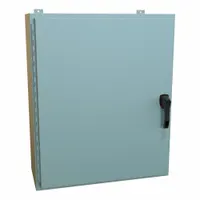 HAMMOND Enclosure: Steel, 36 in x 30 in x 12 in, NEMA 12/13/3R/4, Solid Cover, Hinged (MPN HW363012GYHK)