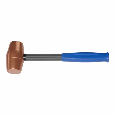 AMERICAN AM4CUCG Copper Mallet, 4 lb, 2 in Dia, 14 in Overall Length - Copper Mallets