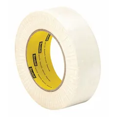 This fiberglass cloth tape with silicone adhesive is rated for 600 V and provides electrical insulation and abrasion protection. It is commonly used for wrapping cables, coils, and bus bars in high-temperature environments where mechanical toughness is required.