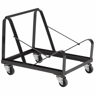 NATIONAL PUBLIC SEATING DY86 Chair Cart for 20 Chairs, Black - Carts for Stacking Chairs
