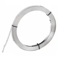Stainless Steel Band: 0.044 in Strapping Thick, 4,400 lb Break Strength, 100 ft Strapping Lg, Gray (MPN GRG431)