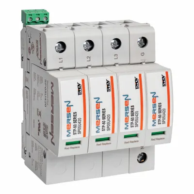 MERSEN SPD: Three Phase, 347/600VAC Wye, 1500V (L-N)/2000V (L-G)/2500V (L-L)/800V (N-G) - External Surface-Mount SPDs