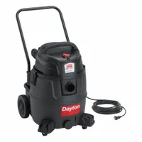 DAYTON Shop Vacuum: 12 gal Tank Size, Plastic, 1 7/8 in Vacuum Hose Dia, 12 ft Hose Lg, Wet/Dry, Std