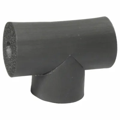 K-FLEX USA Pipe Fitting Insulation: Tee, 3/4 in Thick, 3 1/2 in ID, Buna-N Rubber - Buna-N/PVC Tee Insulation