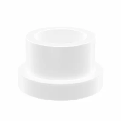 OILITE Flanged Sleeve Bearing: PTFE, 3/8 in Bore, 1/2 in OD, 3/8 in Overall Lg - Chemical- & Heat-Resistant Plastic Flanged Sleeve Bearings