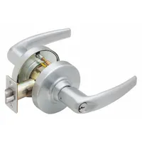 SCHLAGE Door Lockset: Office Lever Locksets, Chrome, ADA Compliant (MPN ND50PD ATH 626)
