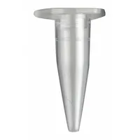 This 0.2 mL polypropylene microcentrifuge tube features a conical bottom for efficient pellet recovery. The natural-colored tube and closure are made from polypropylene, offering chemical resistance and suitability for centrifugation and sample storage. Includes closure; not graduated
