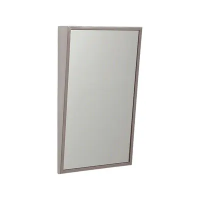 SEE ALL INDUSTRIES Bathroom Mirror: Rectangular, Acrylic, 36 in Overall Ht, 18 in Overall Wd - Tamper-Resistant Bathroom Mirrors