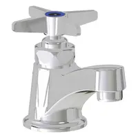 CHICAGO FAUCETS Low Arc Bathroom Faucet: 701, Cast Brass, Polished Chrome Finish, 2.2 gpm Flow Rate (MPN 701-COLDABCP)