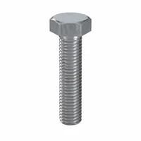 Hex Head Cap Screw: Steel, Class 8.8, Zinc Plated, M14, Metric, 60 mm lg, Fully Threaded, 25 PK (MPN HF18140600-025P1)