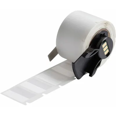 BRADY Wraparound Label, 3/4 in x 1 in, White Matte Vinyl, for 16-8 AWG - Brady Precut Label Rolls