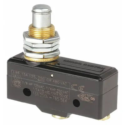 Honeywell Snap Action Switch: Plunger Actuator, 1NO/1NC - Plunger Snap-Action Switches
