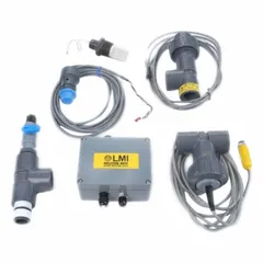 Extension cable for electrical connection between a metering pump and its controller or power source. Enables flexible installation in chemical metering and dosing systems.