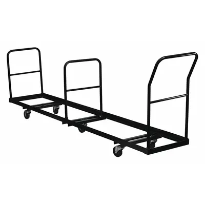 FLASH FURNITURE Folding Chair Dolly: 900 lb, 105 in L x 19 1/2 in W x 40 1/4 in H - Carts for Folding Chairs