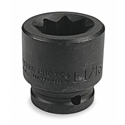 PROTO Impact Socket: 3/4 in Drive Size, SAE, 1 5/16 in Socket Size, 8-Point, Std - 3/4" Drive Impact Sockets