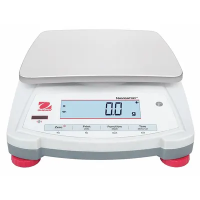OHAUS Industrial Bench Scale: 7 1/2 in x 5 3/4 in, Not IP Rated, Integrated - Compact Bench Scales
